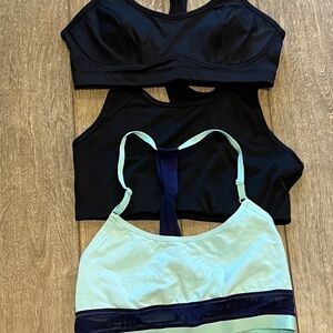 Black and Green Sports Bras Moisture-Wicking Pink Brand and Champion Brand